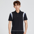 Fábrica por atacado de homens esportes usa botão frontal de golfe pólo stand stand colar masculina camisetas polo para academia